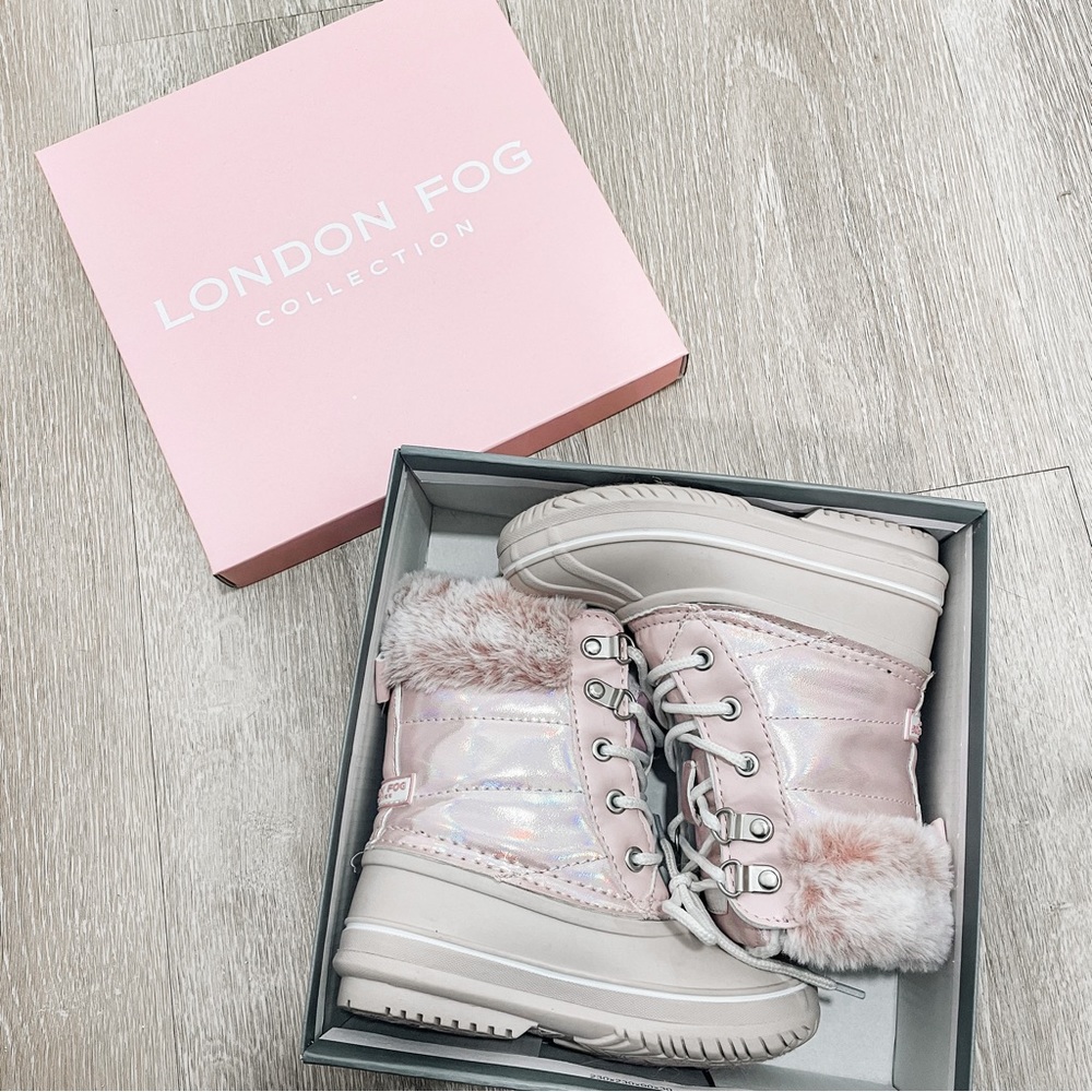 London Fog Toddler Winter Boots Blush Size 9